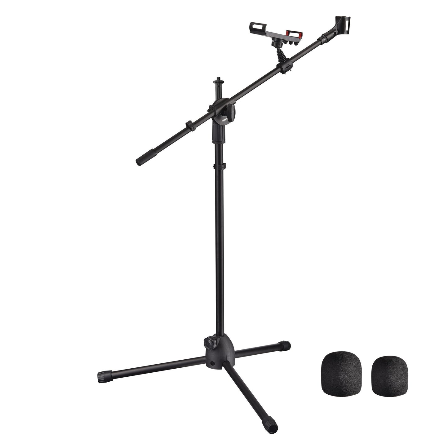 Mic Stand w/ Boom Arm 1mic Black