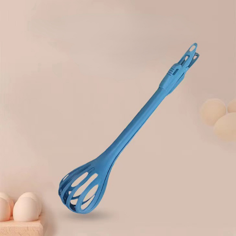 1pc; Multifunctional 3-in-1 Egg Whisk Food Holder Noodle Holder Baking Tool Egg Stirrer Manual Whisk 1 Pack 11.02''?2.76''