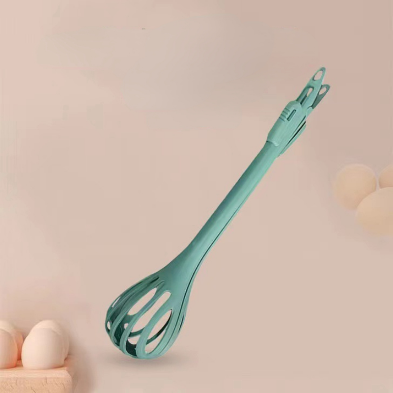 1pc; Multifunctional 3-in-1 Egg Whisk Food Holder Noodle Holder Baking Tool Egg Stirrer Manual Whisk 1 Pack 11.02''?2.76''