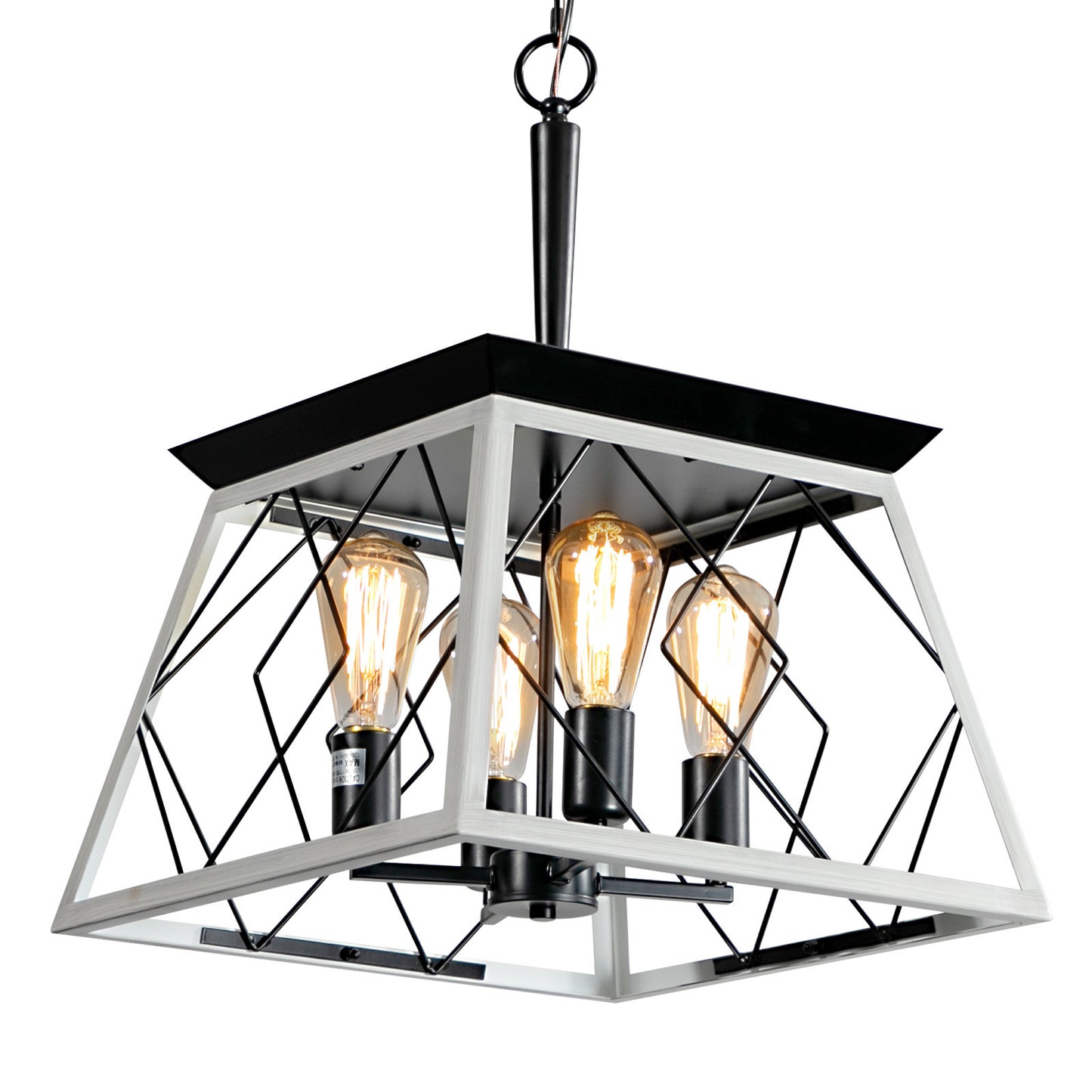 4-Light Farmhouse Chandeliers For Dining Room(No Bulbs)