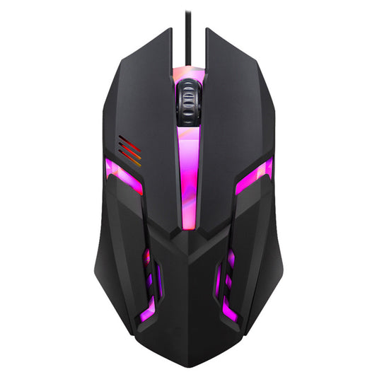 New S1 Gaming Mouse 7 Colors LED Backlight Ergonomics USB Wired Gamer Mouse Flank Cable Optical Mice Gaming Mouse