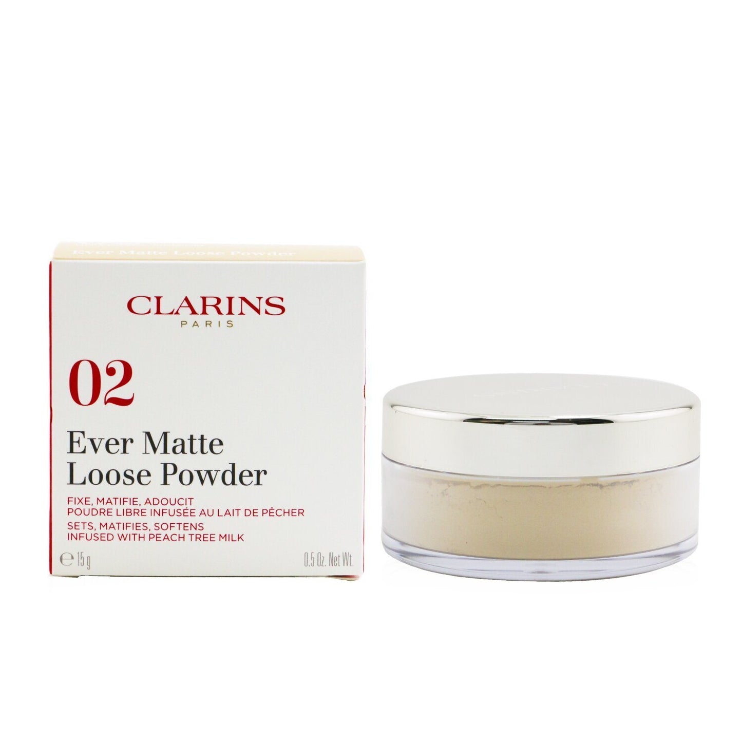 CLARINS - Ever Matte Loose Powder - # 02 Universal Medium 80079951 /  482935 15g/0.5oz