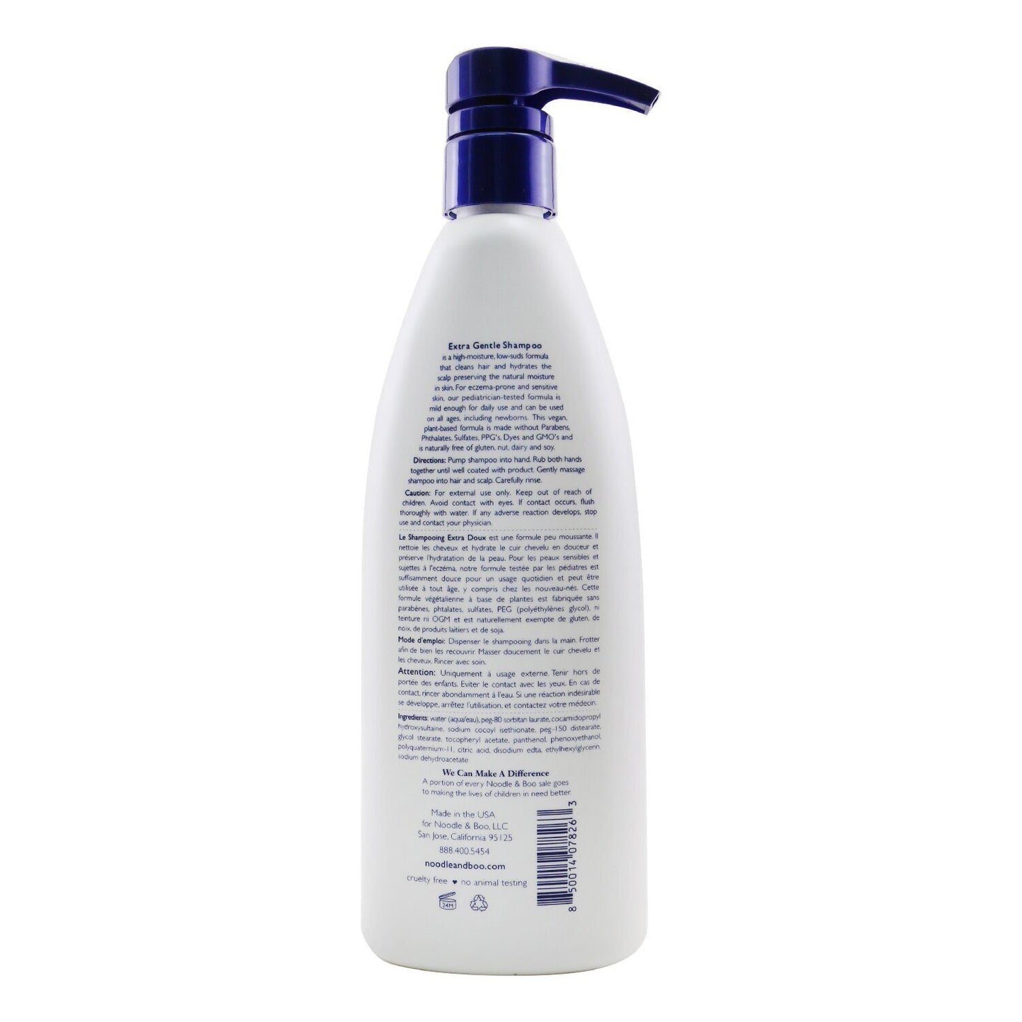 NOODLE & BOO - Extra Gentle Shampoo - Fragrance Free (For Eczema-Prone and Sensitive Skin)  816 473ml/16oz