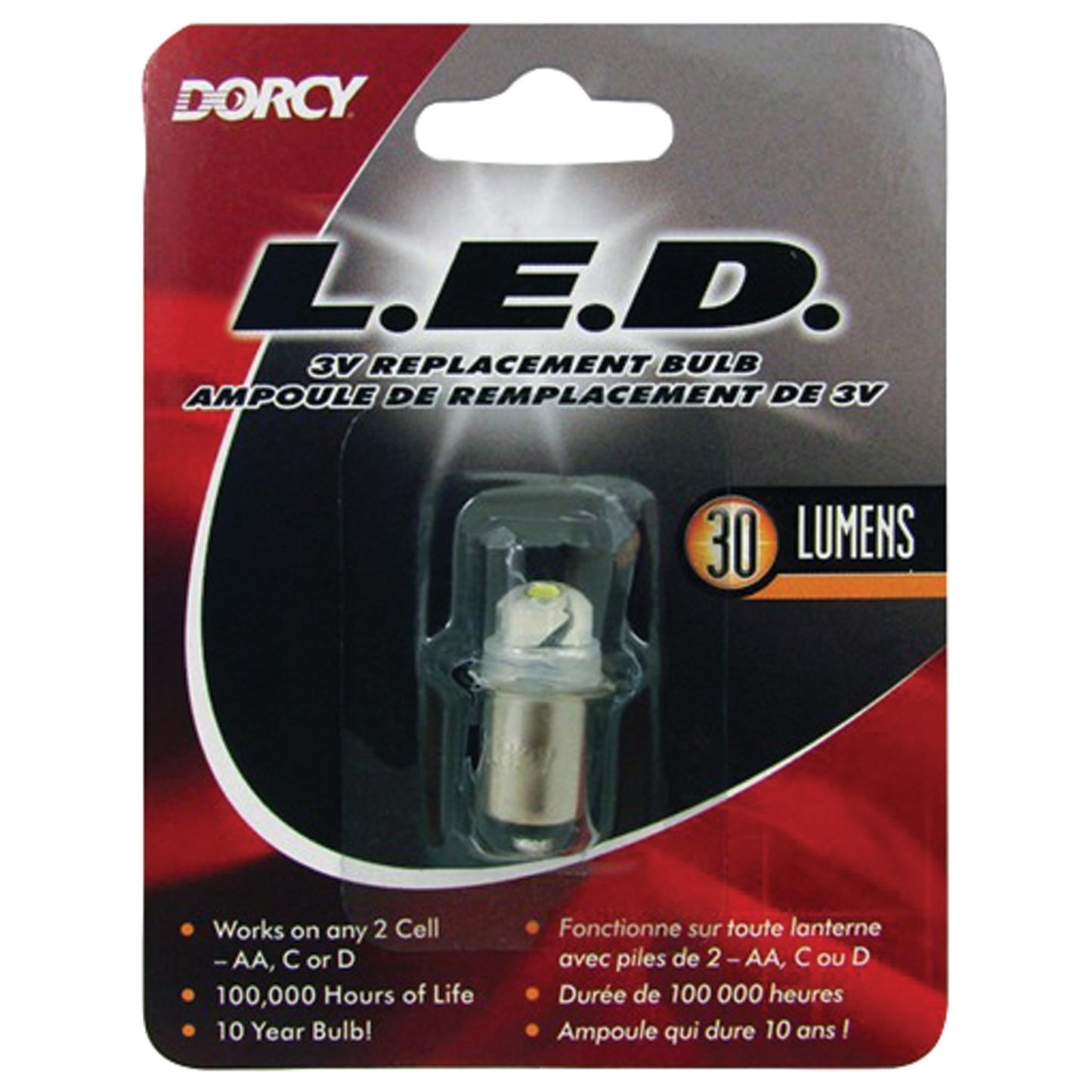 Dorcy 41-1643 30-Lumen 3-Volt LED Replacement Bulb