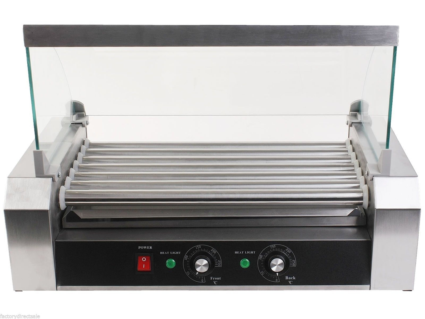 18 Hot Dog 7 Roller Grill Commercial Cooker - Color: Silver