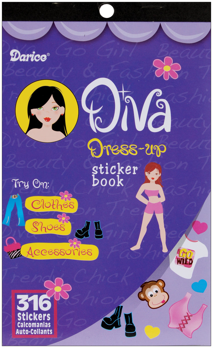 Sticker Book Dress Up Diva