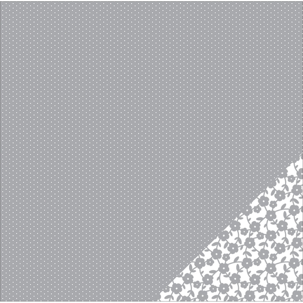 Basics Double Sided Cardstock 12 X12 Gray Tiny Dot