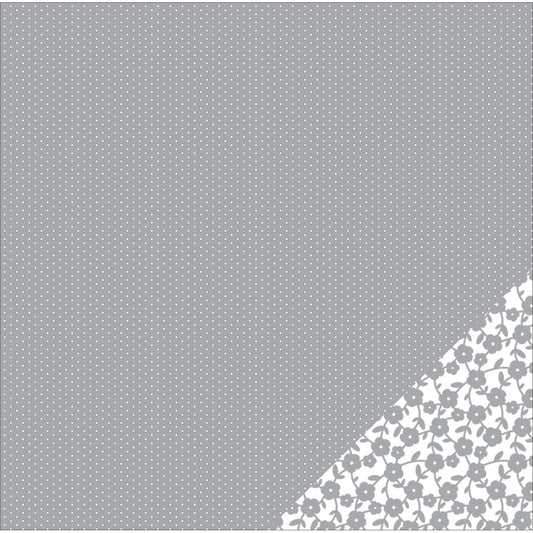 Basics Double Sided Cardstock 12 X12 Gray Tiny Dot