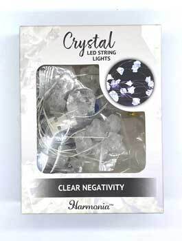 6.5 ft LED light string Clear Negativity (crystal)