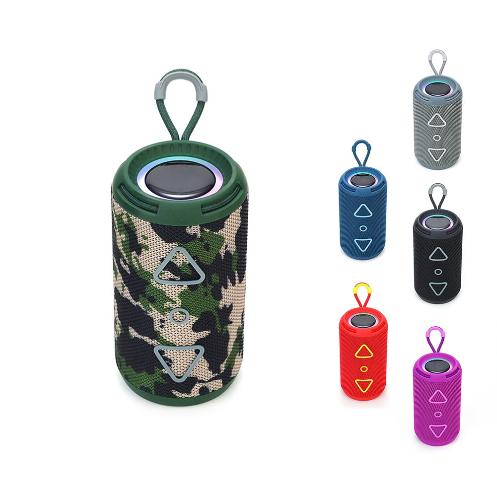 TG656 Portable Speaker Powerful Sound Subwoofer Wireless Speaker With LED Lighting Ring For Home Kitchen Outdoor Travelling camouflage