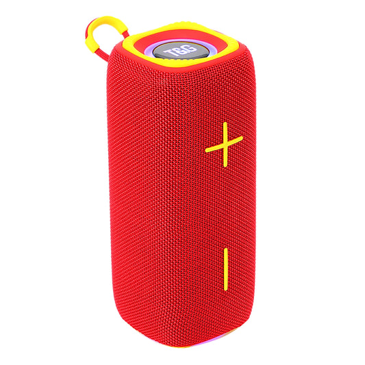 TG619 Portable Wireless Speaker Surround Stereo Sound Subwoofer Powerful Loudspeaker Rechargeable Lightweight Speaker For Travelling Home Parties Activities Outdoor Camping Hiking red