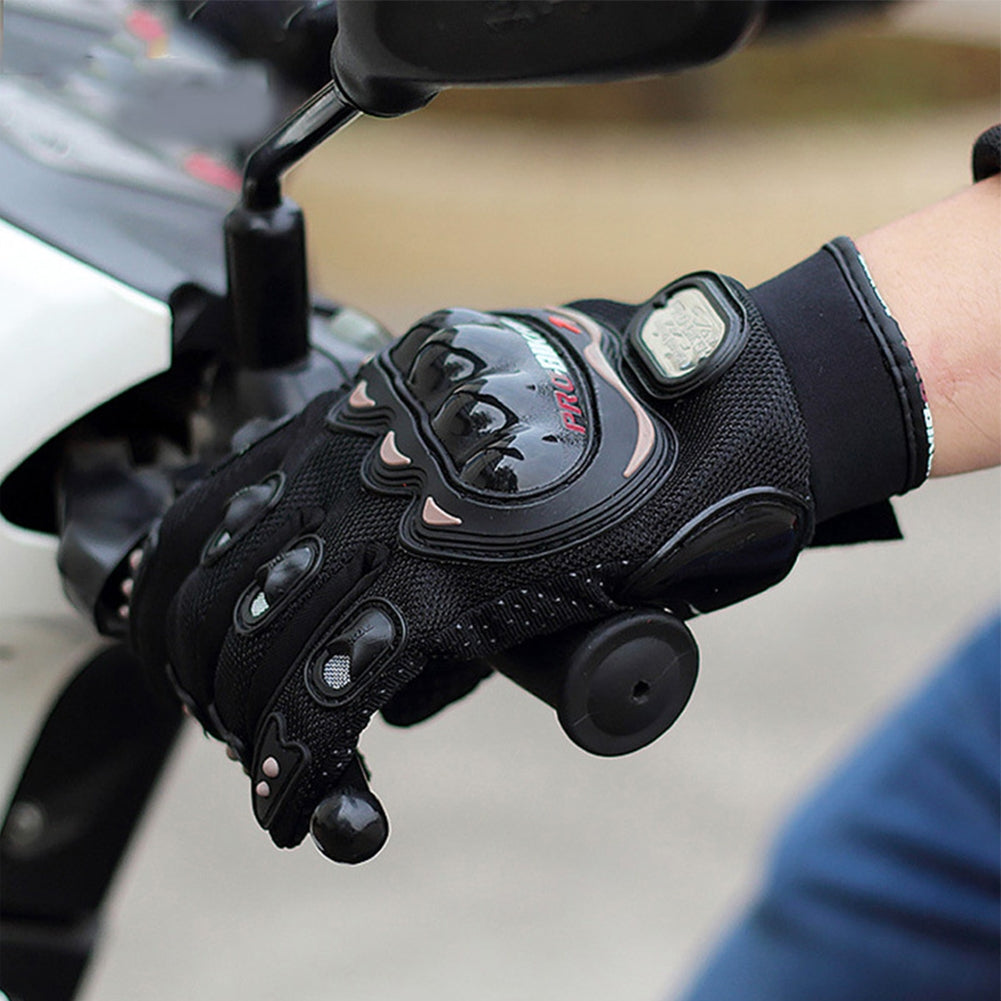 Motorcycle Riding Gloves Non-slip Wear-resistant Anti-fall Full Finger Gloves For Skiing Skating Fishing black M