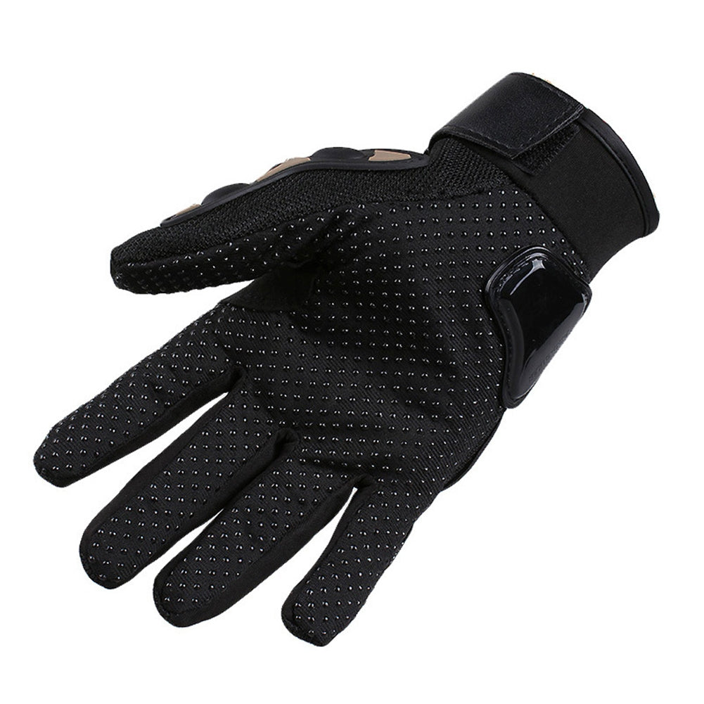 Motorcycle Riding Gloves Non-slip Wear-resistant Anti-fall Full Finger Gloves For Skiing Skating Fishing black M