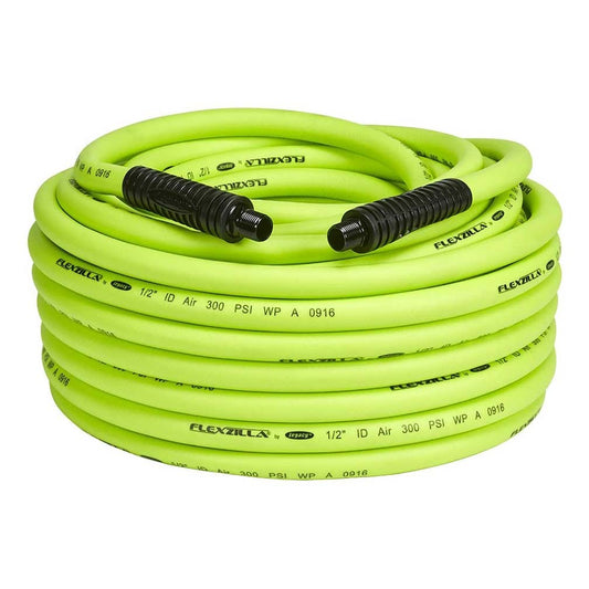 Flexzilla Heavy Duty Light Weight Air Hose 1/2" x 100' with 1/2" MNPT Fittings