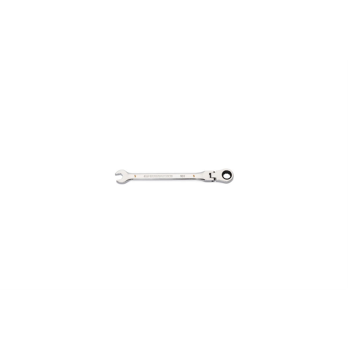 9mm 90T 12 PT Flex Combi Ratchet Wrench