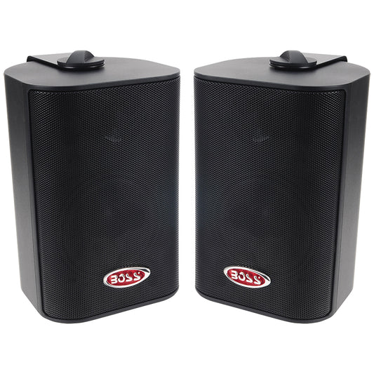 Boss Audio Marine 3-Way Box Speakers with 4" Woofer (Black)