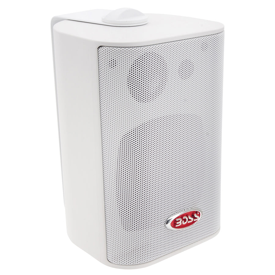 Boss Audio Marine 3-Way Box Speakers with 4" Woofer (white)