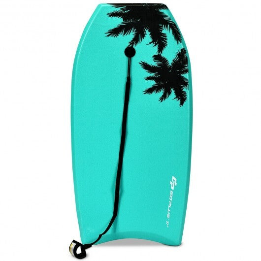 33 Inch/37 Inch/41 Inch Lightweight Super Surfing Bodyboard - Color: Turquoise - Size: L