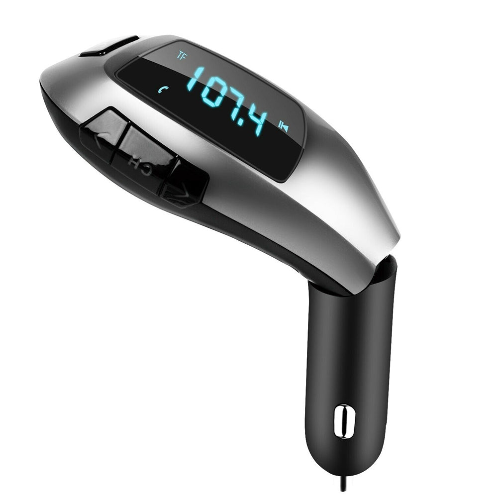 X5 Car Wireless Fm Transmitter Bluetooth USB Charging Port Black