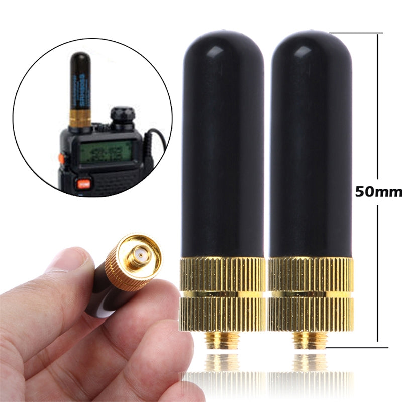 2 Pcs Female Dual Band Radio Antenna SMA-F Antenna for Kenwood Baofeng Walkie Talkie