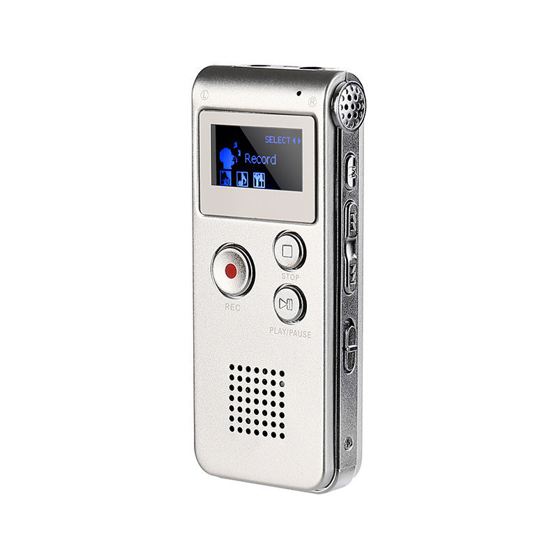 Voice Record Mini Digital Sound Audio Recorder Dictaphone Mp3 Player Silver Gray 32G