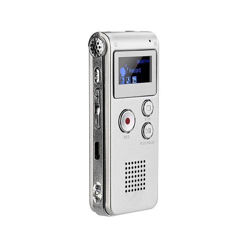 Voice Record Mini Digital Sound Audio Recorder Dictaphone Mp3 Player Gray 8G