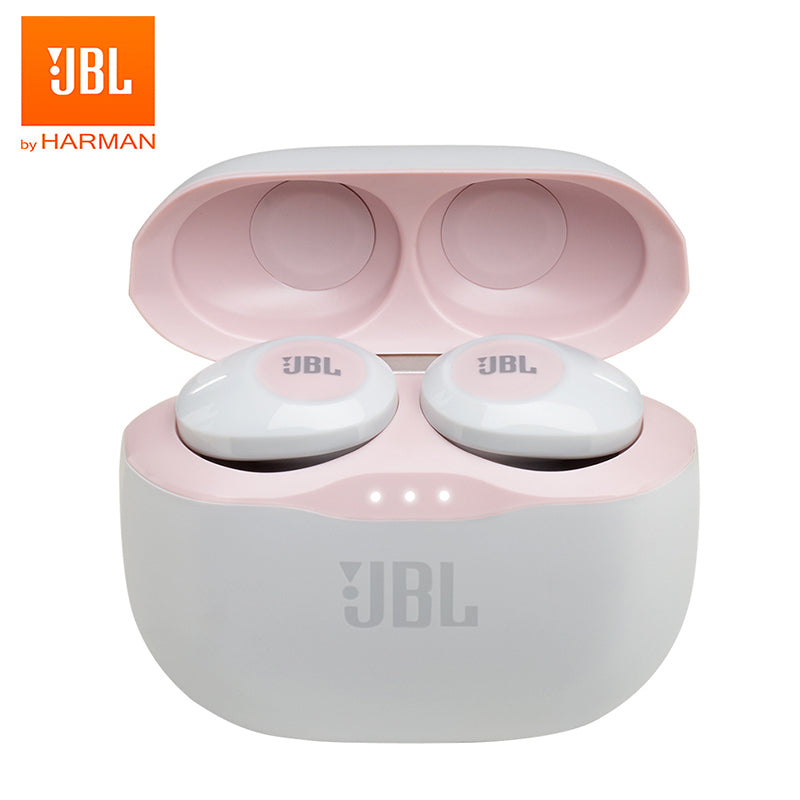 Original JBL T120 TWS True Wireless Bluetooth Earphones TUNE 120TWS Stereo Earbuds Bass Sound Headphones Headset with Mic Charging Case blue