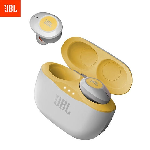 Original JBL T120 TWS True Wireless Bluetooth Earphones TUNE 120TWS Stereo Earbuds Bass Sound Headphones Headset with Mic Charging Case blue