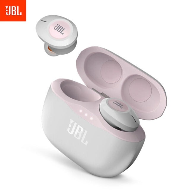 Original JBL T120 TWS True Wireless Bluetooth Earphones TUNE 120TWS Stereo Earbuds Bass Sound Headphones Headset with Mic Charging Case blue