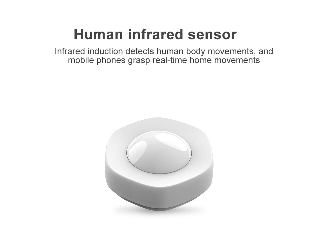 WIFI Motion Sensor Human Body Sensor Smart Body Movement Wireless Passive Infrared Detector white