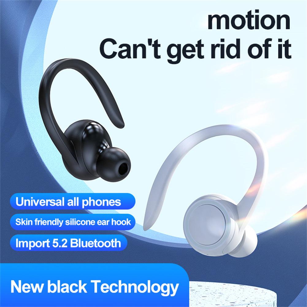 A1s Bluetooth Headset Hanging Ear In-ear True Stereo Wireless Sports Business Earphones White