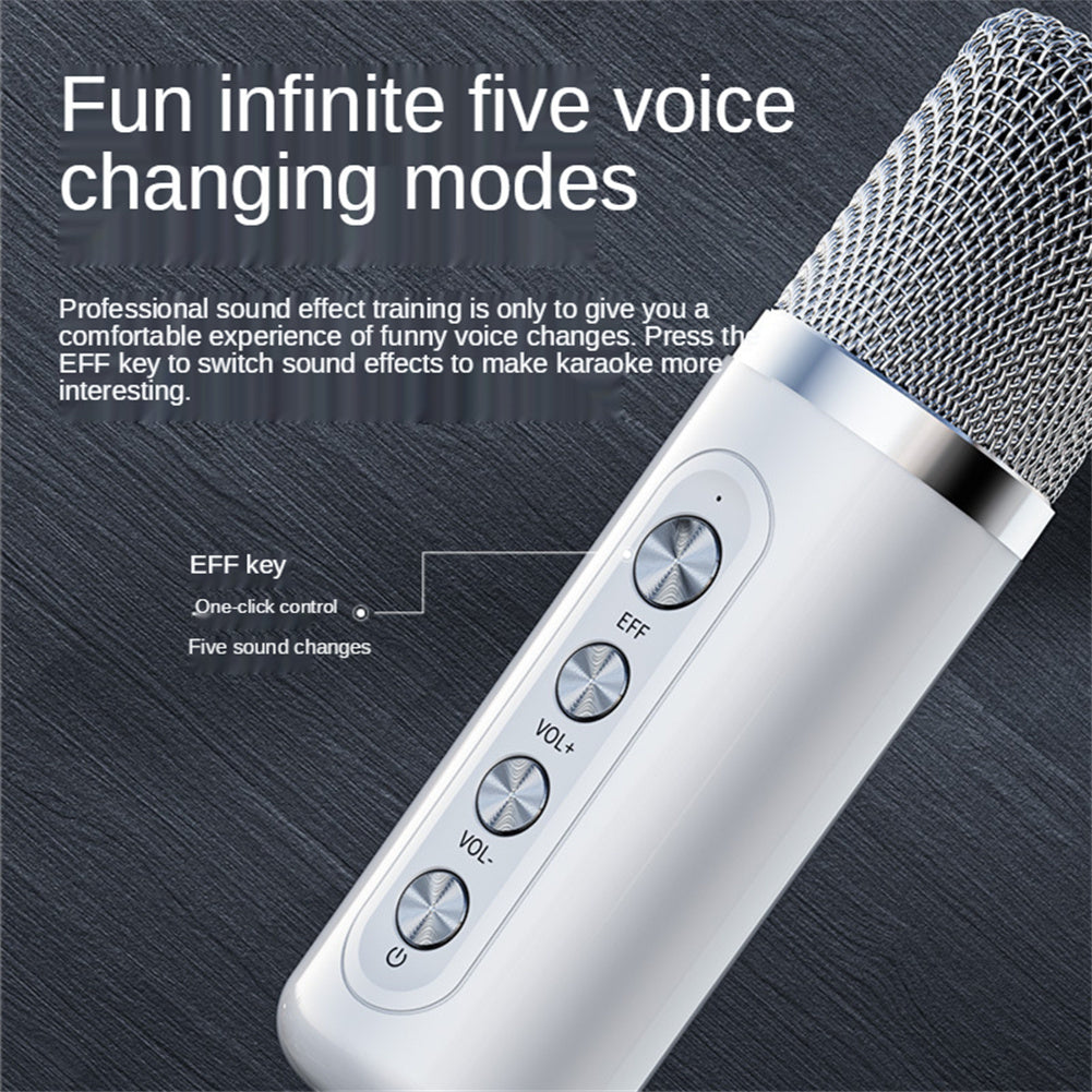 Ys203 Wireless Portable Microphone Bluetooth 100w High-power Speaker Outdoor Family Party White