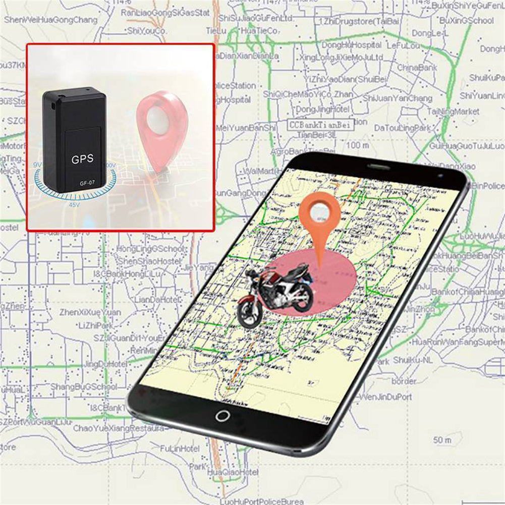 Gf-07 Mini Car Locator GPS Real Time Tracking Locators for Elderly Children Anti-lost Device Black