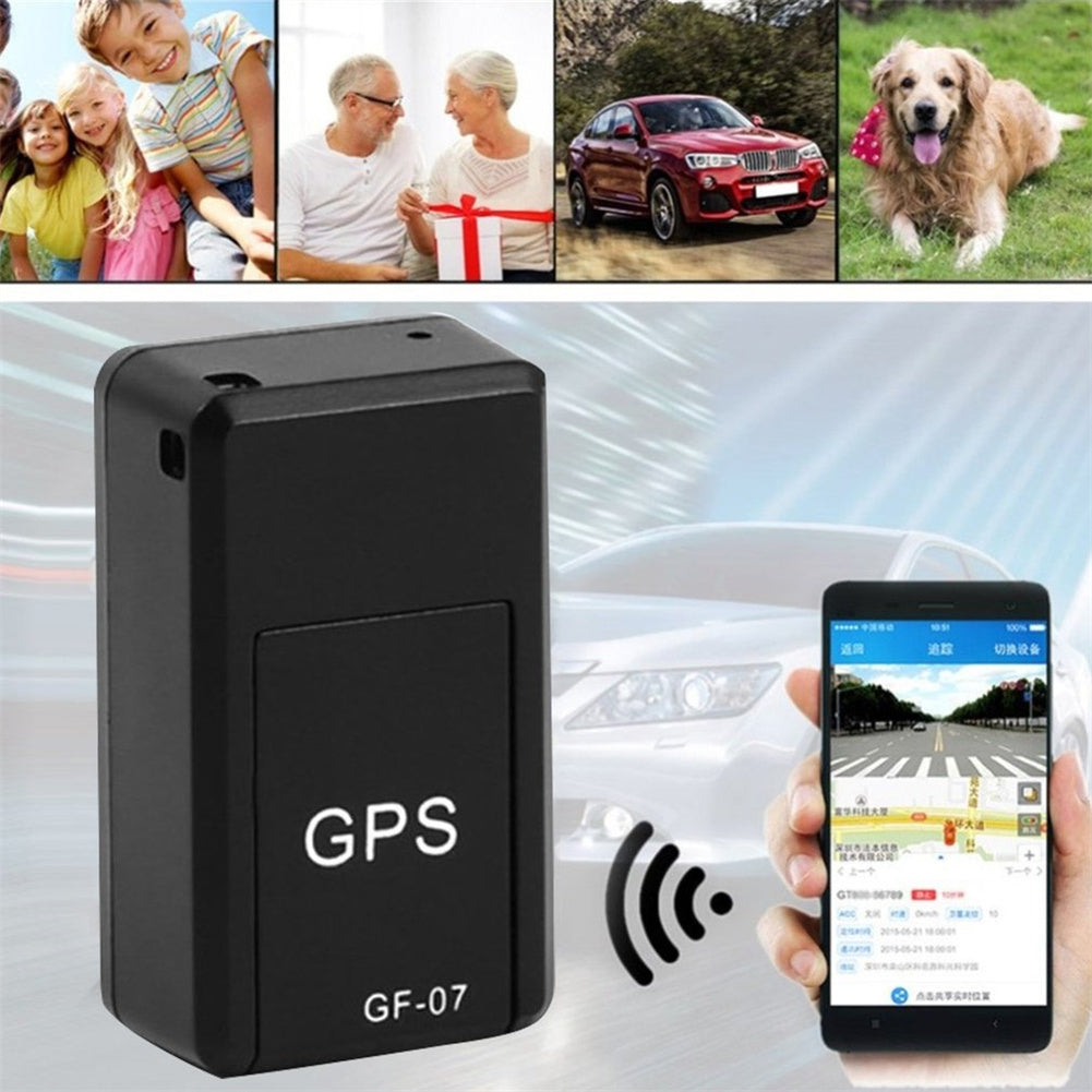 Gf-07 Mini Car Locator GPS Real Time Tracking Locators for Elderly Children Anti-lost Device Black