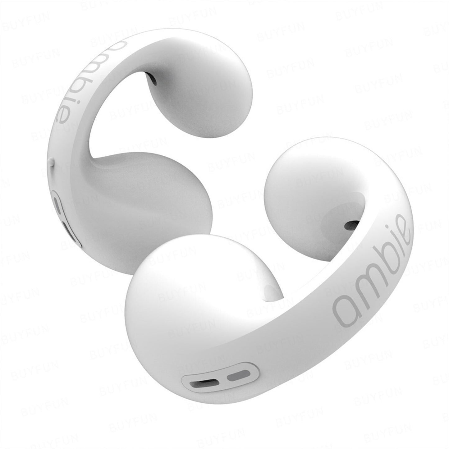 Bone Conduction Bluetooth Headphones Wireless Non-in-Ear Ear Clip Sports Headset for Ambie Black