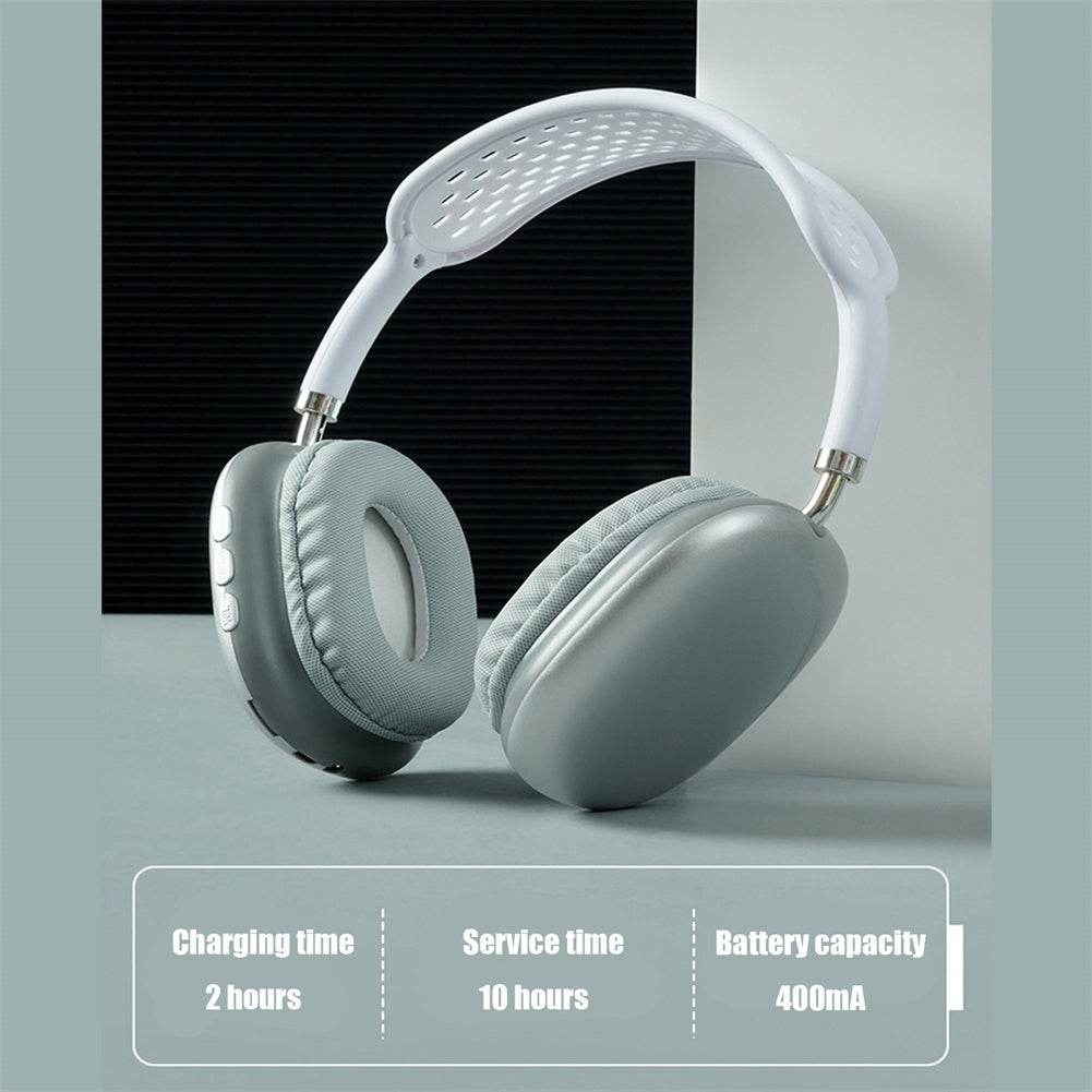 P9 Tws Wireless Bluetooth 5.3 Headset with Microphone Stereo Hi-fi Noise Canceling Gaming Headphones White