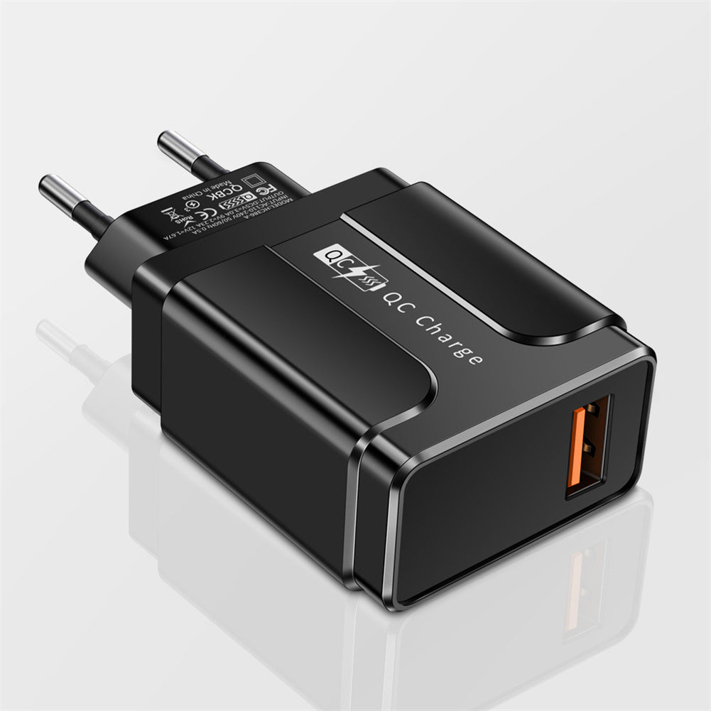 USB Charger Block Phone Charger One Port 68W USB 3.0 Power Adapter Smart Phone Wall Charger Block Cube black American gauge