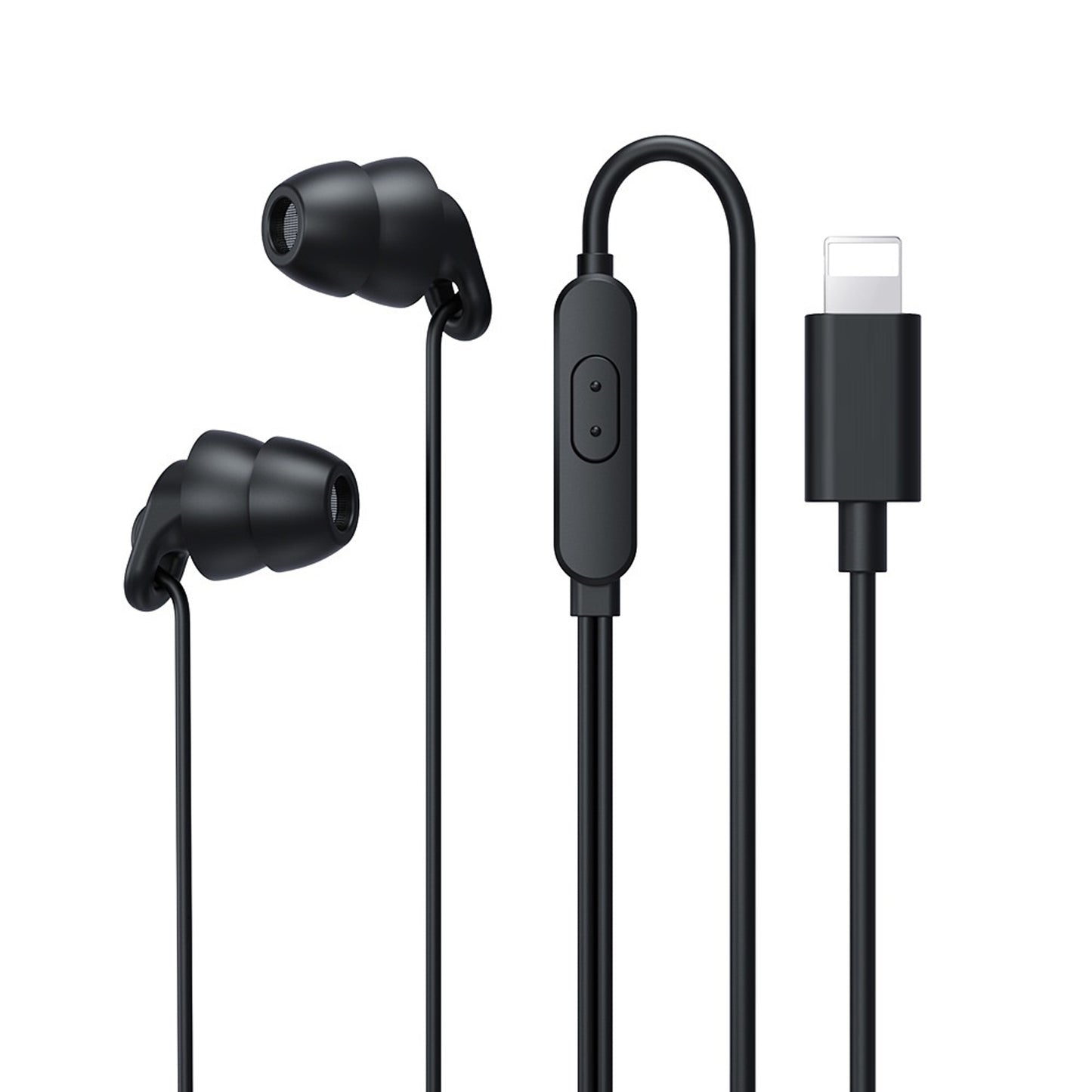 REMAX RM-518 Headphones Wired Microphone Earbud In-Ear Earphones Built-in Call Control Clear Audio For Most Mobile Devices Blue +3.5 socket