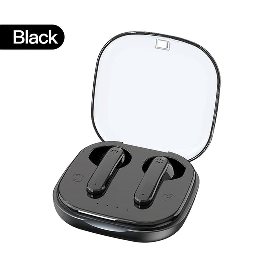 S5 Earbuds Stereo Sound Waterproof Earphones Noise Canceling Ear Buds With Charging Case For Sports Fitness Laptop Computer Cell Phone Games black