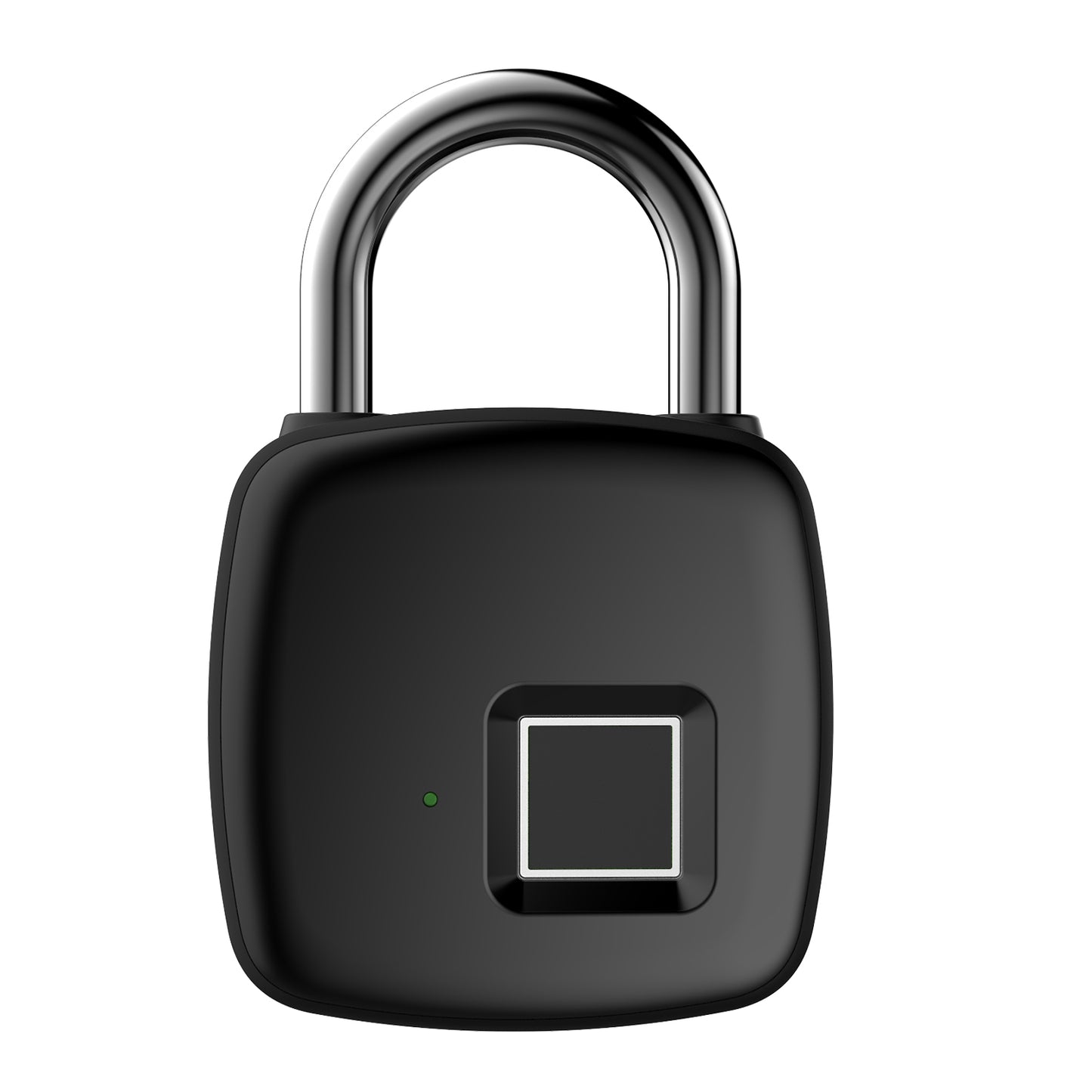 P30 Fingerprint Padlock Smart Keyless One Touch Open Biometric Lock Portable USB Rechargeable Locker Lock Black