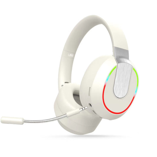 L850 Wireless Headset Stereo Sound Headphones Clear Calling Headset With Microphone For Computer Game Office Zoom Meeting white