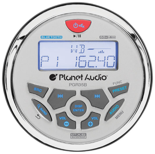 Planet Audio Marine AM/FM/Weather Mechless Receiver with Bluetooth