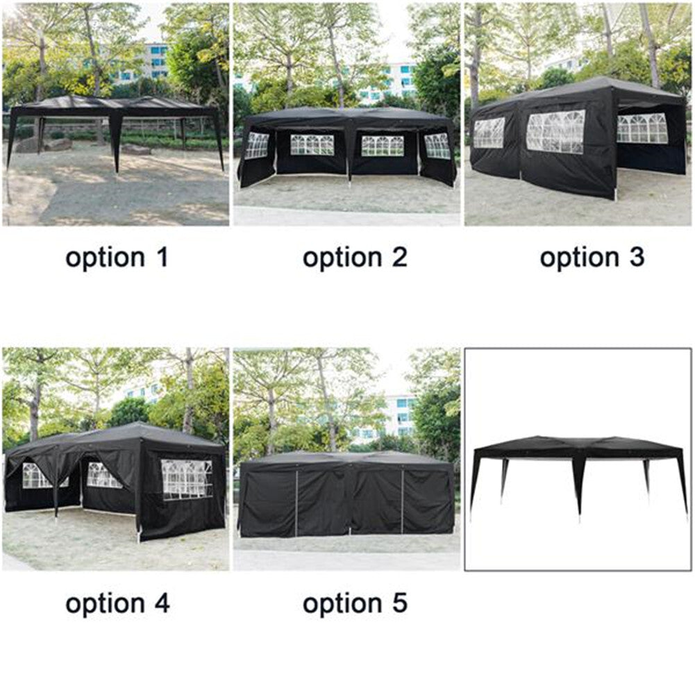 US Lt-3x6m Beach Shelter Compact Instant Canopy  Tent Portable Tent For Camping black