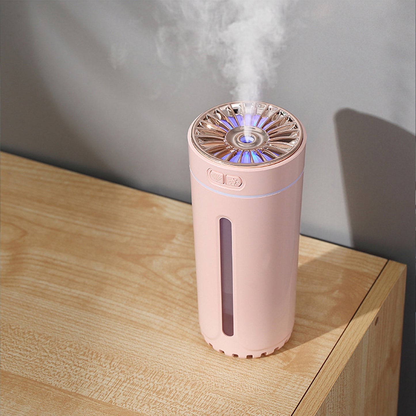 Portable Ultrasonic Mini Humidifier With 300ml Water Tank Usb Car Air Freshener Aroma Diffuser With Colorful Led Night Light black