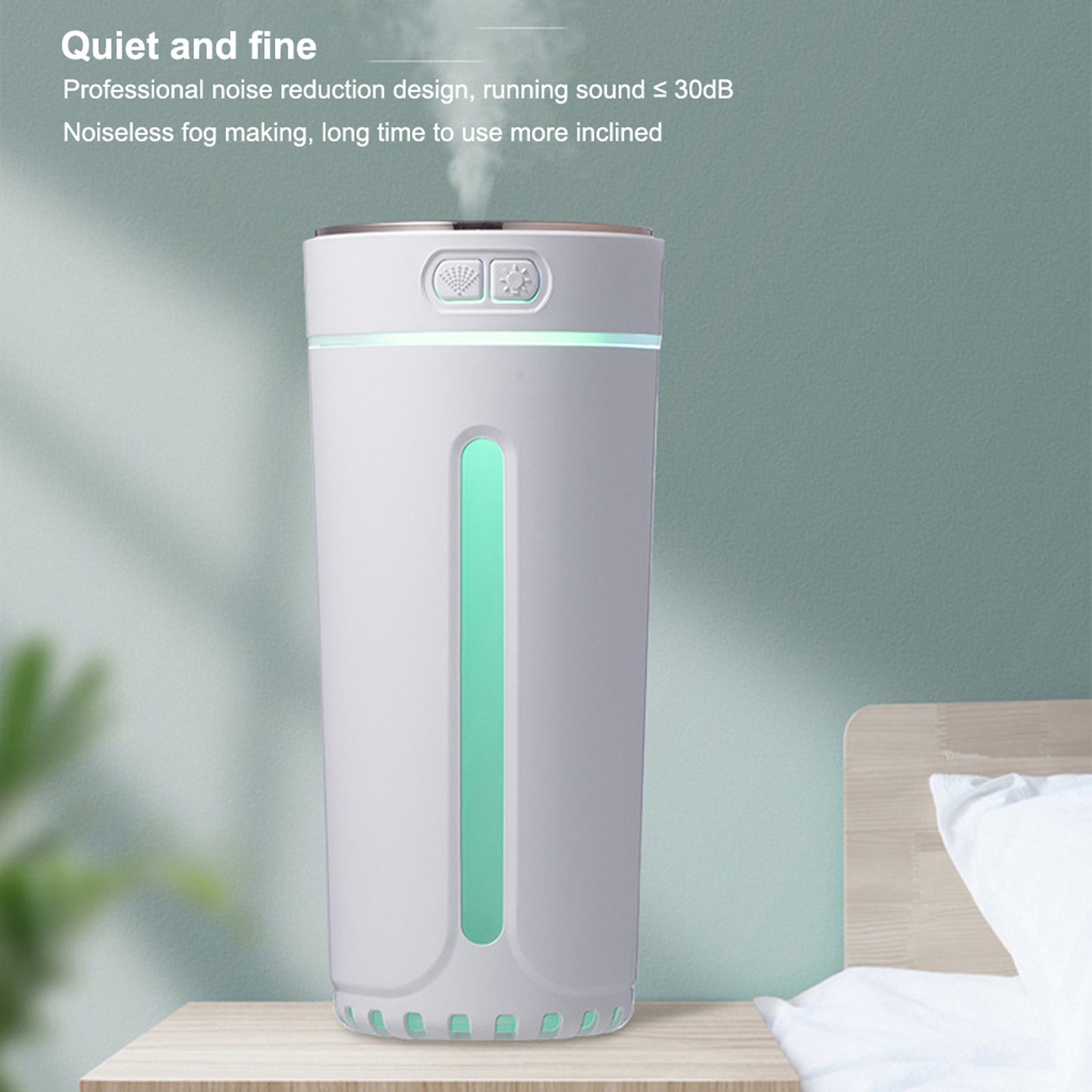 Portable Ultrasonic Mini Humidifier With 300ml Water Tank Usb Car Air Freshener Aroma Diffuser With Colorful Led Night Light black