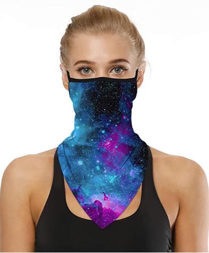 US Ear Hanging Mask Printed Pullover Outdoor Sports Headcover Casual Sunproof Mask Scarf Pattern 2 *2