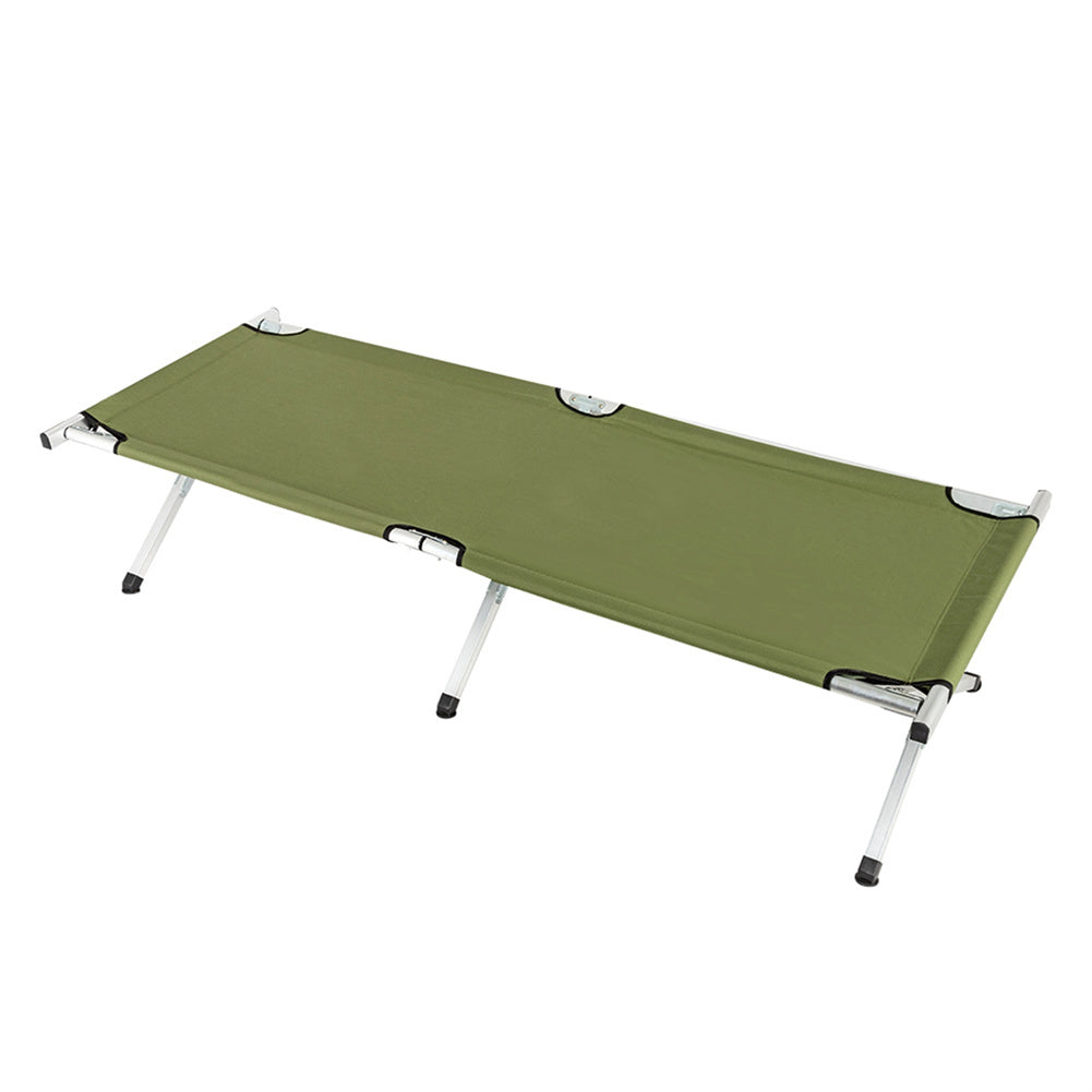 US Portable Folding Camping Cot with Carrying Bag Camping Bed Army Green