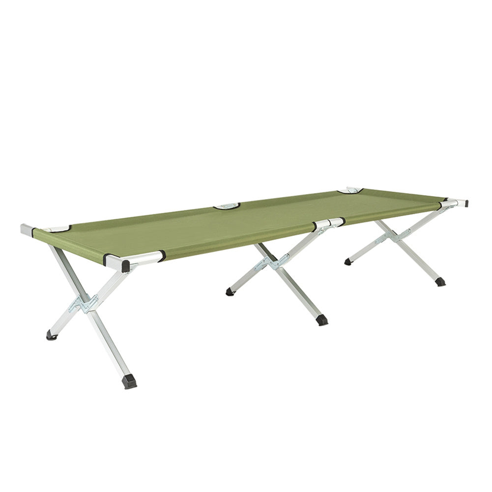 US Portable Folding Camping Cot with Carrying Bag Camping Bed Army Green