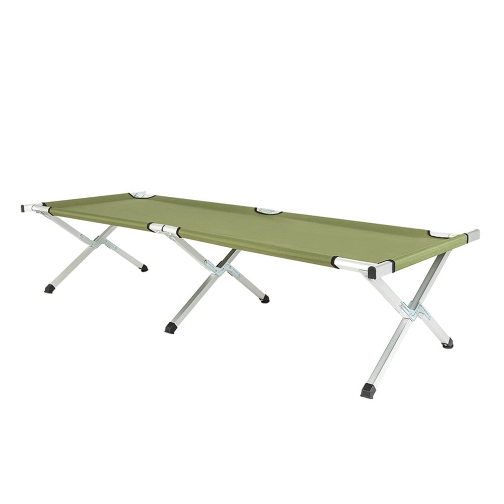 US Portable Folding Camping Cot with Carrying Bag Camping Bed Army Green