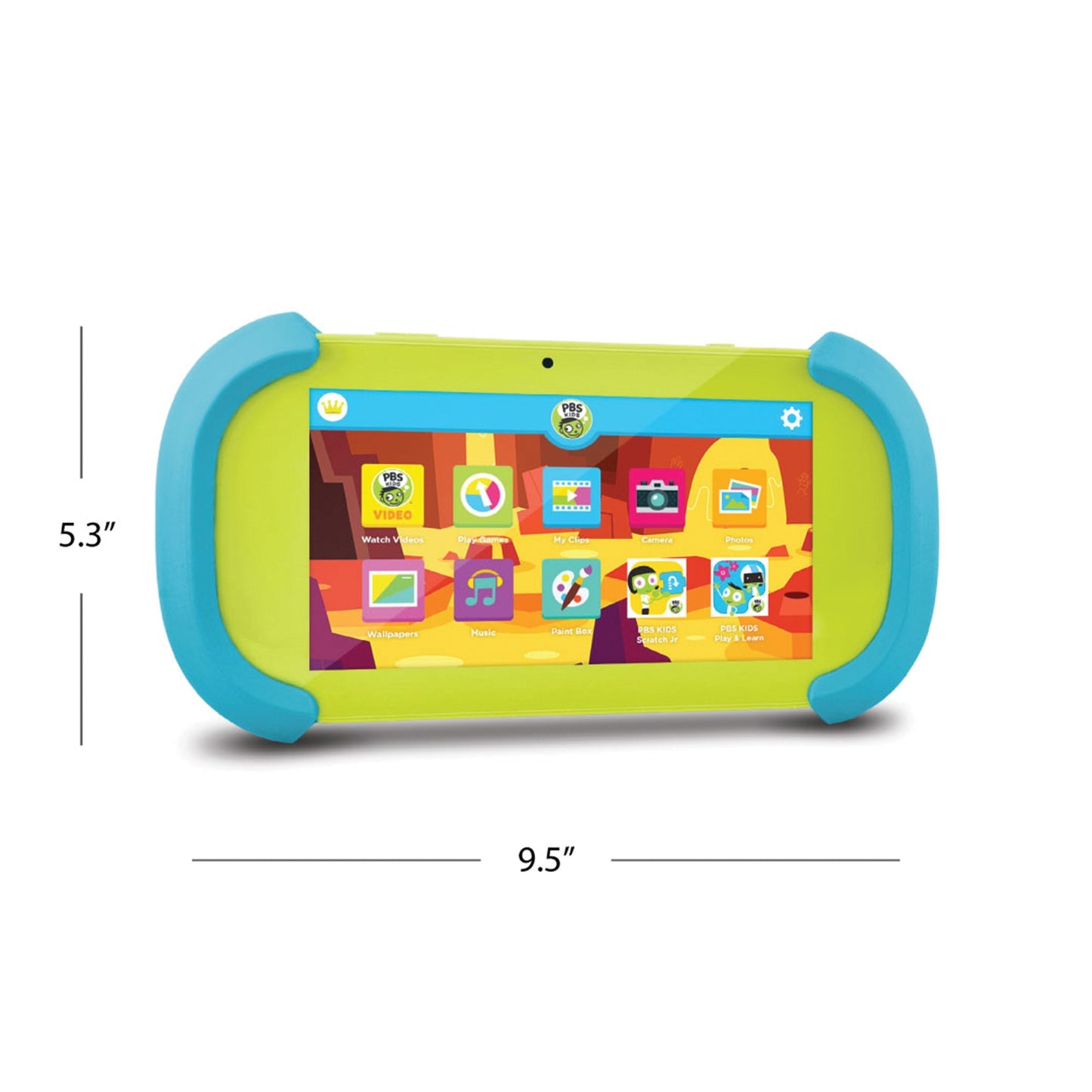 PBS KIDS PBKRWM5410 Playtime Pad 7-Inch HD Kids Tablet with Bluetooth and Front and Back Cameras